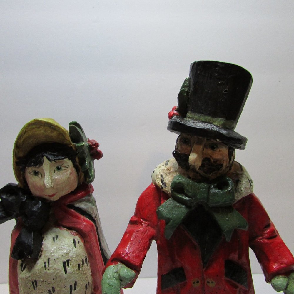 vtg House of Hatten 1991 Victorian Christmas Caroling family carolers figure lot - Picture 3 of 16